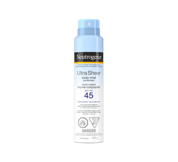 Ultra Sheer écran solaire en bruine corporelle FPS 45, 141 g