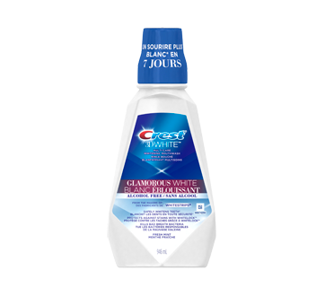 Crest 3D White rince-bouche , blanc éblouissant, 946 ml