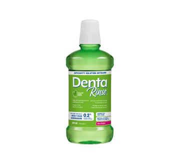 Rinse rince-bouche anticarie avec fluorure de sodium à 0,2 %, 500 ml, menthe fraîche