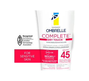 Image 2 du produit Ombrelle - Soin complet sensibilité avancée lotion légère pour le corps et visage FPS 45, 90 ml