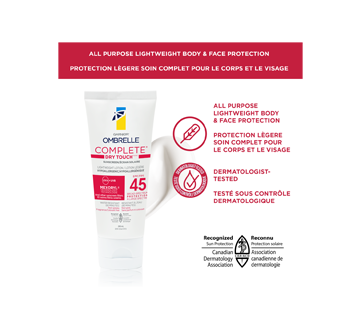 Image 3 du produit Ombrelle - Soin complet sensibilité avancée lotion légère pour le corps et visage FPS 45, 200 ml