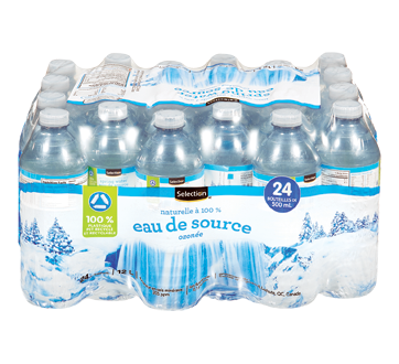 Eau de source ozonée naturelle à 100%, 24 X 500 ml