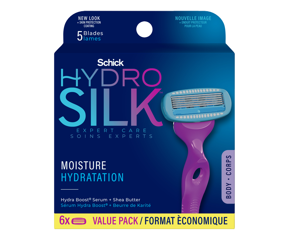 Hydro Silk Moisture Care cartouches de lames, 6 unités Schick