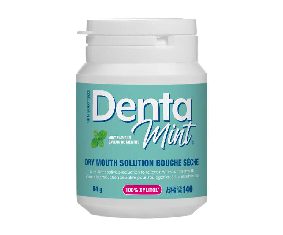 Pastilles 100 xylitol, 140 unités, saveur de menthe Denta Produit