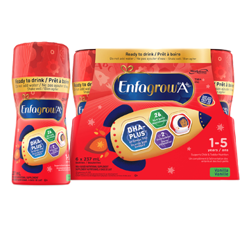 Boisson nutritionnelle Enfagrow A+ bouteille prête à boire, vanille, 6 unités