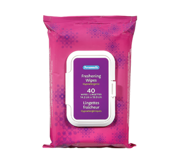 Lingettes fraîcheur hypoallergéniques 14,2 cm x 19,0 cm, 40 unités