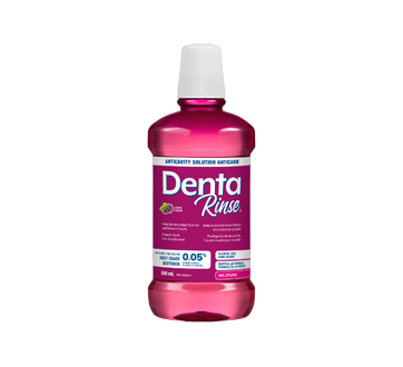 Rinse rince-bouche anticarie avec fluorure de sodium à 0,05 %, 500 ml, raisin