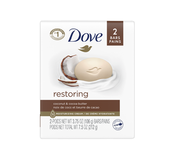 Pain de beauté au lait de coco, 2 unités
