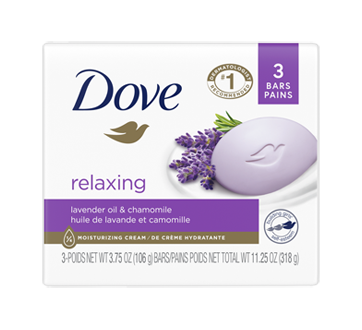 Pain de beauté relaxant à la lavande, 3 unités