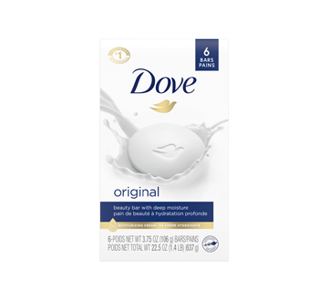 Pain de beauté blanc, 6 unités