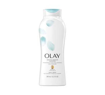 Image du produit Olay - Sensitive nettoyant pour le corps hydratant non parfumé, 364 ml