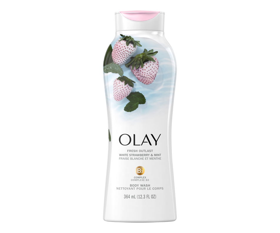 Fresh Outlast nettoyant pour le corps, fraise blanche et menthe, 364 ml