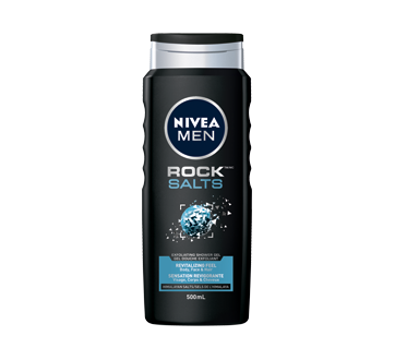Image du produit Nivea Men - Rock Salts gel douche exfoliant, 500 ml, Fraîs