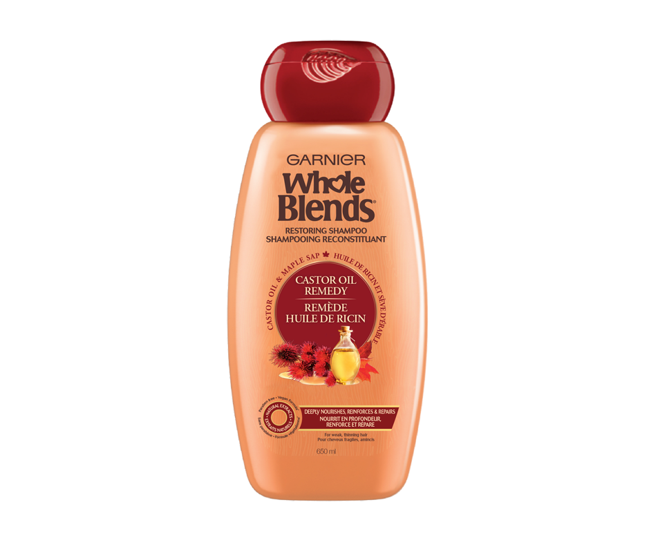 Whole Blends shampooing remède huile de ricin, 370 ml Garnier