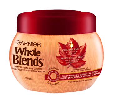Image du produit Garnier - Whole Blends masque capillaire remède huile de ricin, 300 ml