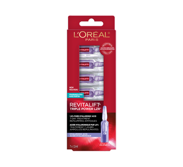 Image 2 du produit L'Oréal Paris - Revitalift Triple Power LZR traitement 7 jours ampoules repulpantes avec acide hyaluronique pur 1,9%, 7 x 1,3 ml