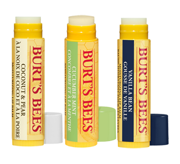 Image 3 du produit Burt's Bees - Baume à lèvres hydratant saveurs variées avec extraits de fruits, 3 unités