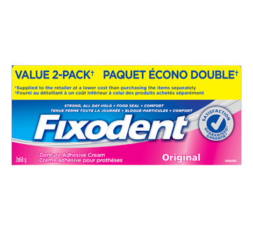 Image du produit Fixodent  - Fixodent crème adhésive pour prothèses, 2 x 68 g