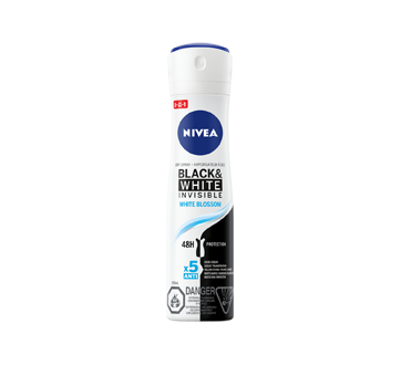 Black & White Invisible vaporisateur à sec protection antisudorifique 48h, 150 ml, White Blossom