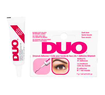 Duo colle pour bande de faux cils, teinte foncée, 1 unité – Ardell