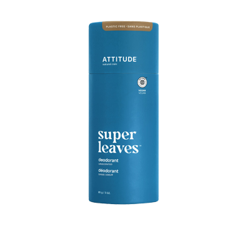Image 1 du produit Attitude - Super Leaves déodorant naturel sans plastique, 85 g, sans odeur