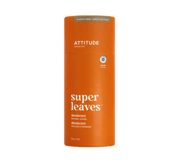 Image 1 du produit Attitude - Super Leaves déodorant naturel sans plastique, 85 g, feuilles d'oranger