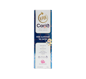 CariØ Junior  Dentifrice, 100 g, gomme à bulles