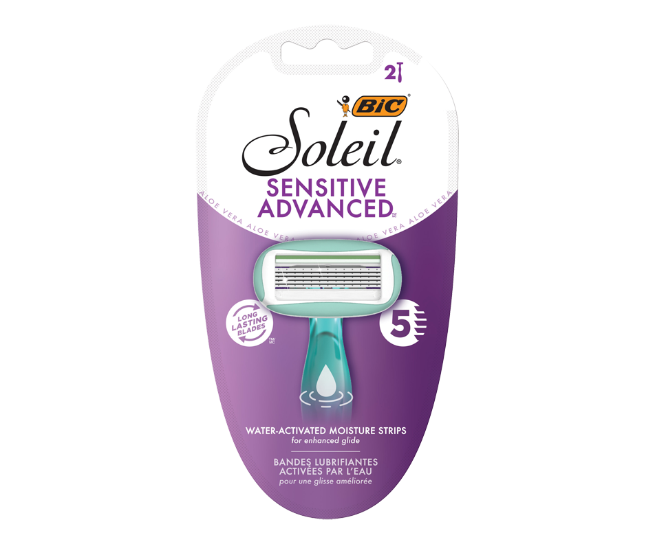 Rasoirs BIC Soleil Sensitive Advanced, 2 unités Bic Rasoir manuel