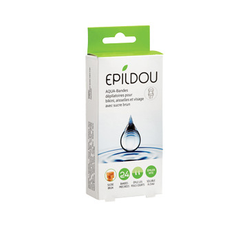 Aqua-bandes dépilatoires pour bikini, aisselles et visage, 24 untés