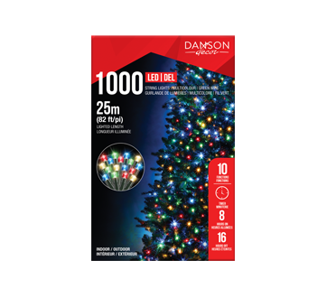 Image du produit Danson Décor - Jeu de 1000 lumières à DEL de 5 mm, 1000 unités, Multicolore