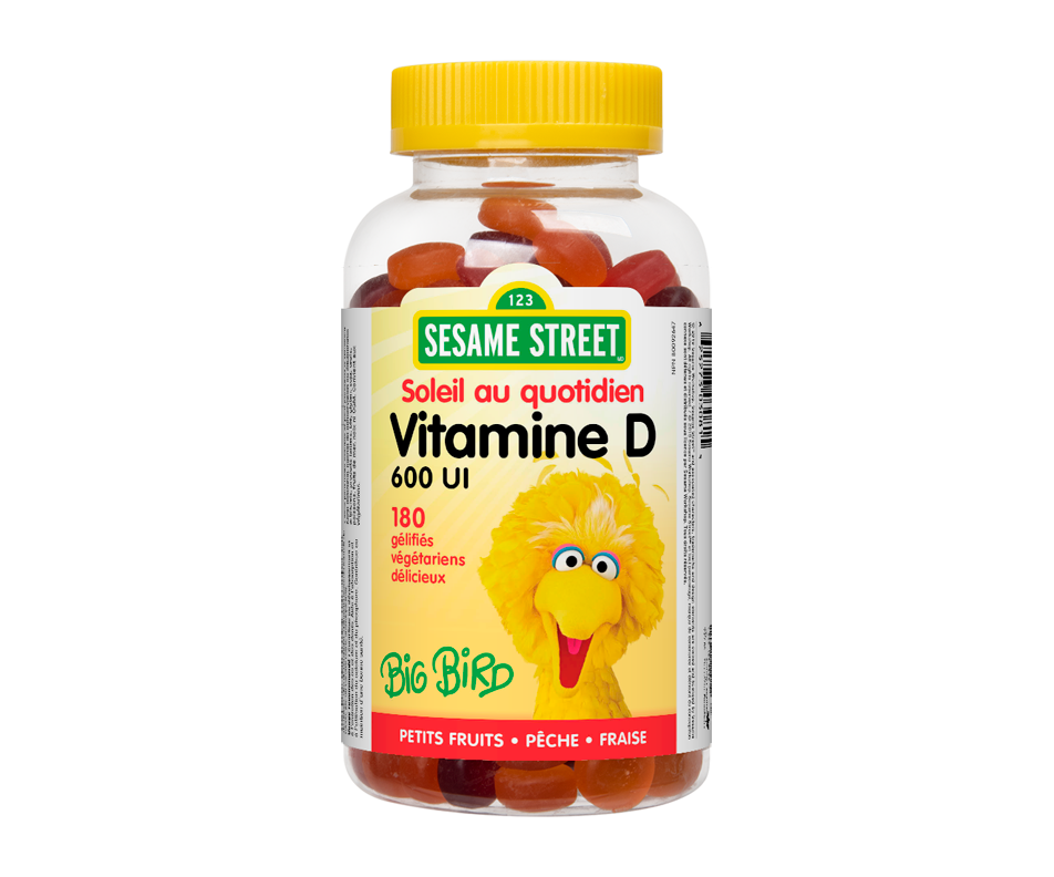 Webber Naturals Vitamine D3, 600 UI, gélifiés, 180 unités Webber