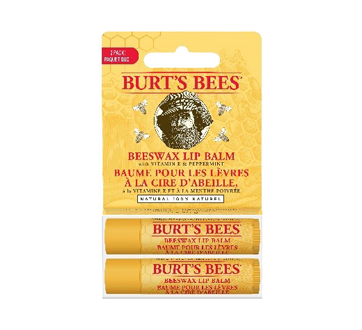 Image 2 du produit Burt's Bees - Baume pour les lèvres à la cire d'abeille 100 % naturel, 2 unités