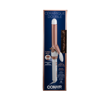 Fer à friser double ceramique de 1 po, 1 unité
