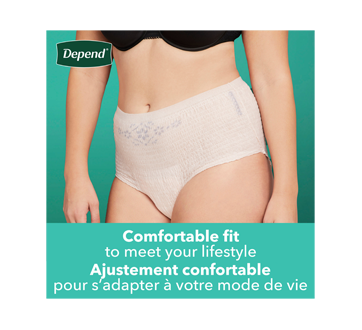 Image 7 du produit Depend - Fresh Protection sous-vêtement d'incontinence pour femmes, rosée - très grands, 36 unités
