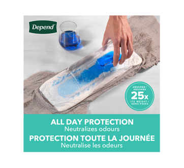 Image 4 du produit Depend - Fresh Protection sous-vêtement d'incontinence pour hommes, gris - petits-moyens, 44 unités