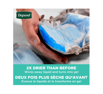 Image 5 du produit Depend - Fresh Protection sous-vêtement d'incontinence pour hommes, gris - petits-moyens, 44 unités