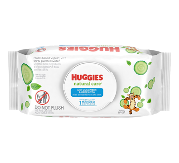 Lingettes pour bébés Huggies Natural Care Refreshing, parfumées