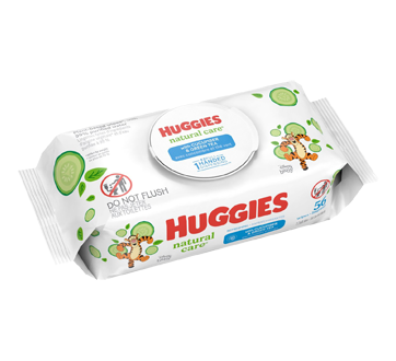 Huggies, Lingettes bébé, Pour tout le corps, À l'aloe vera, 10x56  lingettes, Natural Care - set of 2