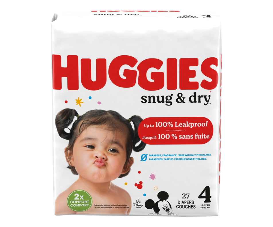 Couches Snug & Dry, 27 unités, taille 4 Huggies Couche Jean Coutu