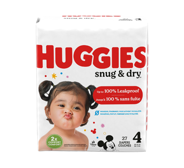 Couches Snug & Dry, 27 unités, taille 4