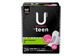 Vignette du produit U by Kotex - Serviettes Teen ultra minces avec ailes, absorption accrue, non parfumées, 28 unités