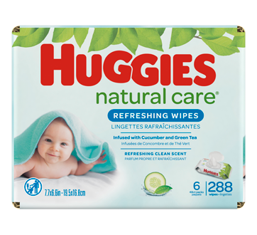 Image du produit Huggies - Lingettes pour bébés Huggies Natural Care Refreshing, parfumées