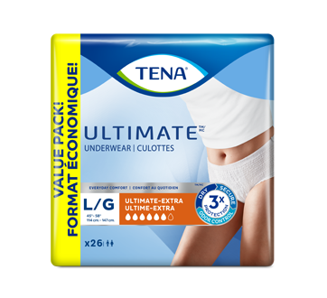 Image 1 du produit Tena - Ultimate culottes protectrices pour incontinence absorption, grand, 26 unités