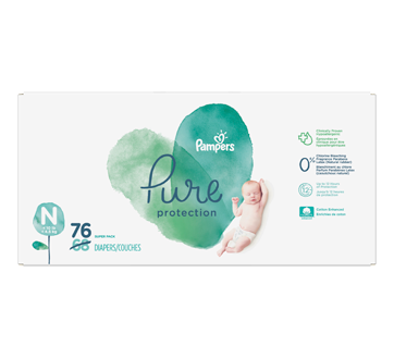 Couches pour nouveau-nés Pure Protection, 76 unités, taille N