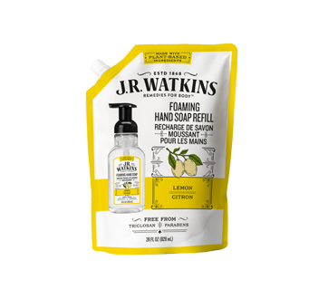 Image 1 du produit JR Watkins - Recharge de savons pour les mains moussant, 828 ml, citron