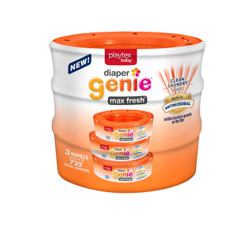 Recharges Diaper Genie Max Fresh, 3 unités
