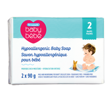 Savon hypoallergénique pour bébé, 2 x 90 g
