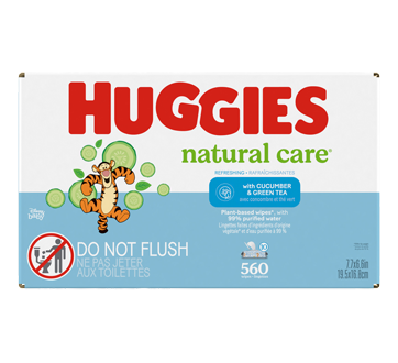 Image 3 du produit Huggies - Natural Care Refreshing lingettes pour bébés, parfumées, 560 unités
