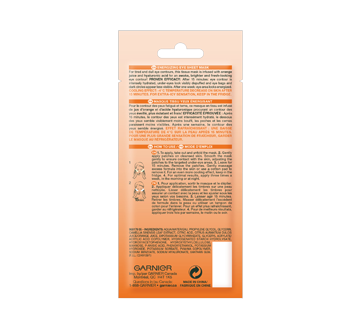 Image 2 du produit Garnier - Skinactive bombe à l'humidité masque sachet pour les yeux avec jus d'orange, 6 g