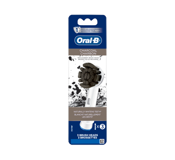 Brossettes de rechange pour brosse à dents électrique Oral-B Charbon, 3 unités